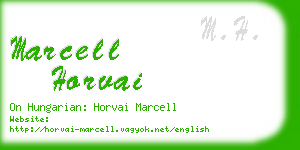marcell horvai business card